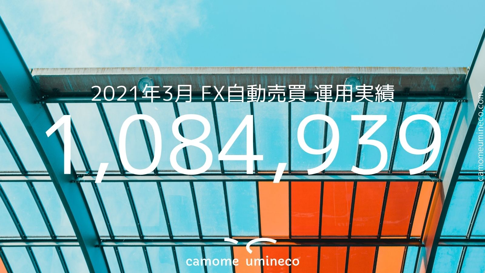 【トライオートFX】2021年3月 運用実績 1,084,939円