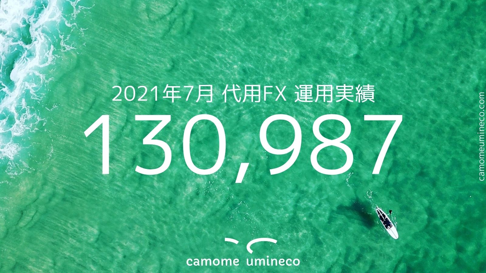 【DMM auカブコム】2021年7月 代用FX 運用実績 130,987円