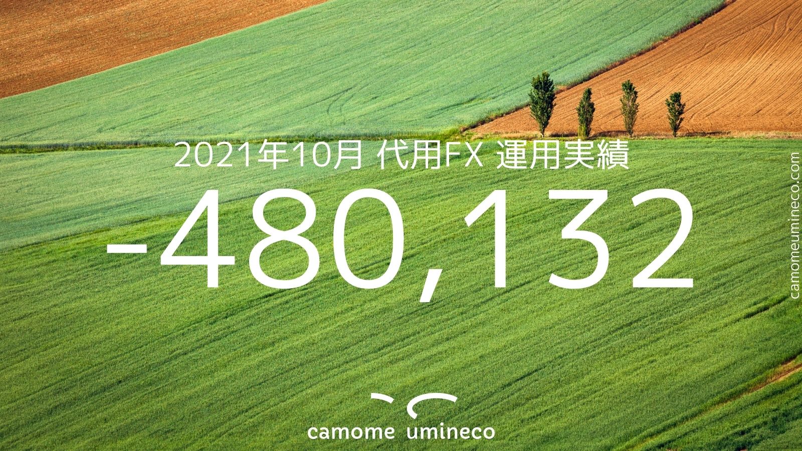【DMM】2021年10月 代用FX 運用実績 -480,132円