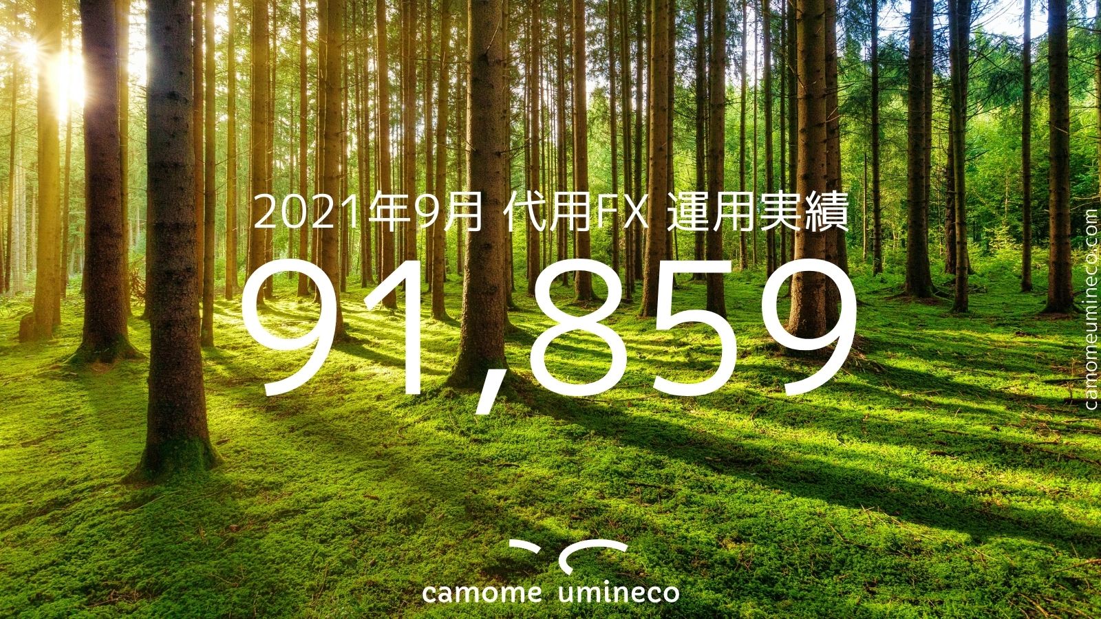 【DMM auカブコム】2021年9月 代用FX 運用実績 91,859円