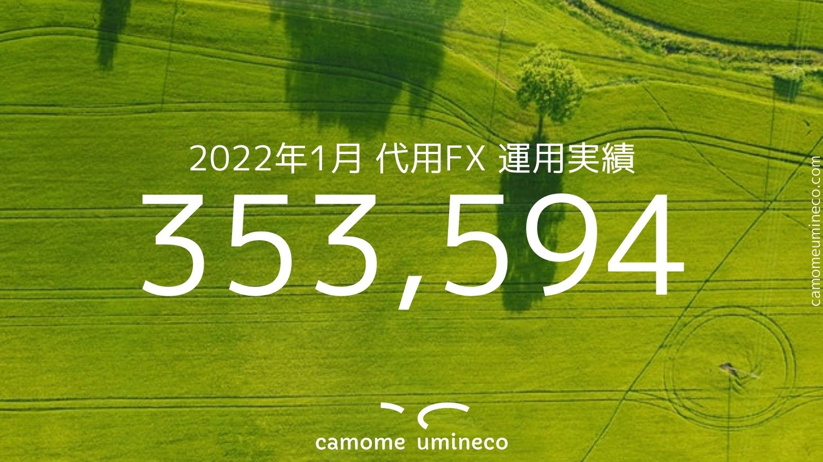 【DMM】2022年1月 代用FX 運用実績 353,594円