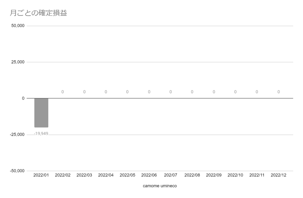 【ノックアウト・オプション】2022年1月 運用実績 -19,949円