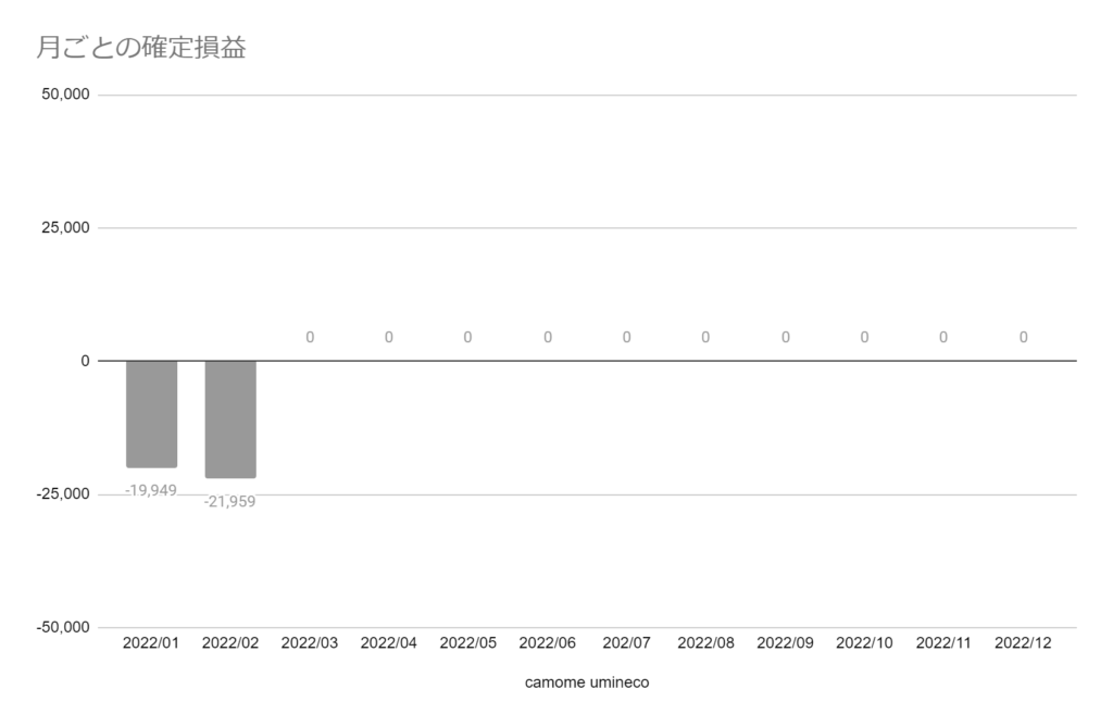 【ノックアウト・オプション】2022年2月 運用実績 -21,959円