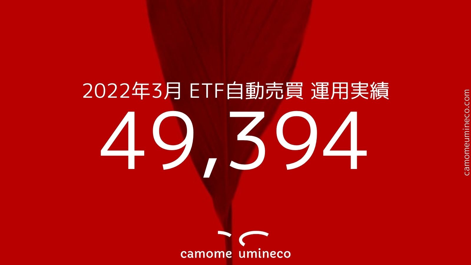 【トライオートETF】2022年3月 運用実績 49,394円